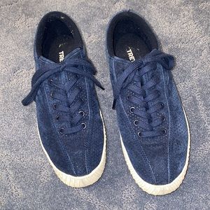 Tretorn Canvas Navy Blue Sneakers Size 6.5